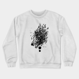 Wolf on fire 2 Crewneck Sweatshirt